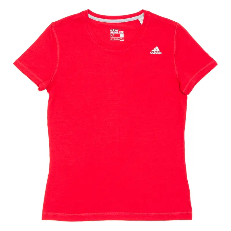 ADIDAS Womens T-Shirt Red M