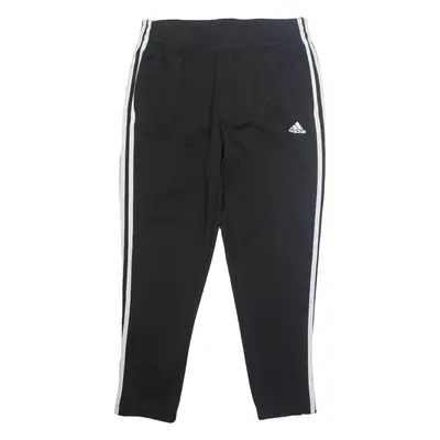 ADIDAS Womens Track Pants Black Tapered L W30 L26
