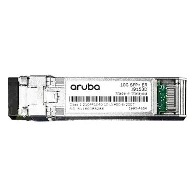 J9153D HP Aruba X132 10Gb/s 10GBase-ER Single-Mode Fibre 1550nm 40km Duplex LC Connector SFP+ Transceiver Module