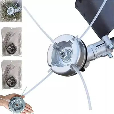 Aluminum Trimmer Head,5/8 inch/15mm Through Hole Fit String Trimmer Replacement Head,Electric Weed Eater Head Replacement Ste...