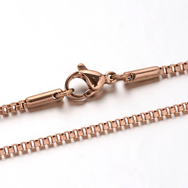 304 Stainless Steel Box Chain Venetian Chain Necklaces