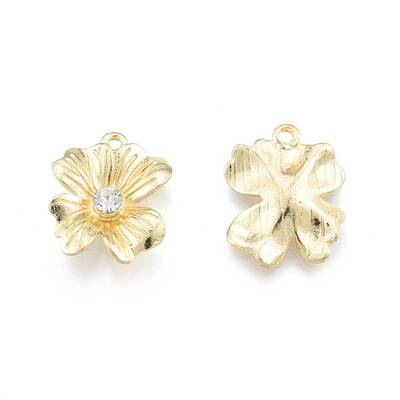 Alloy Glass Rhinestone Pendants