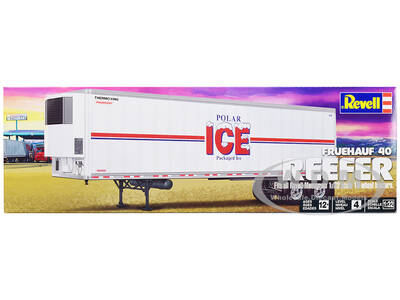 Level 4 Model Kit Fruehauf 40 Refrigerated Trailer Polar ICE 1/32 Scale Model by Revell