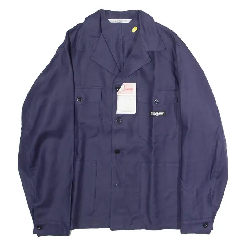 MARSUM Swiss Mens Workwear Jacket Blue Twill L
