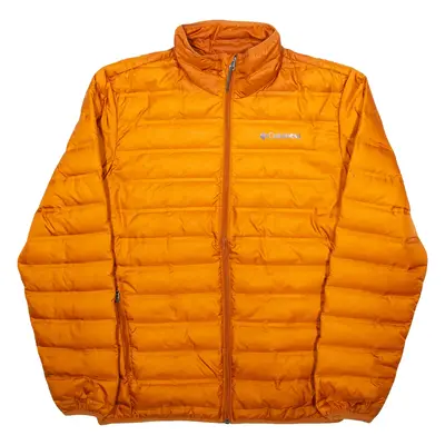COLUMBIA Mens Puffer Coat Orange M