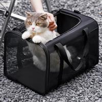 Conlun Cat Carrier Soft-Sided Dog Carrier with Inner Safety Leash, Collapsible Travel Bag for Small-Medium Cats and Puppies u...