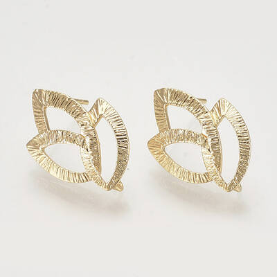 Brass Stud Earring Findings