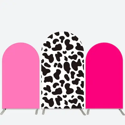 Aperturee Pink And Cow Color Birthday Party Arch Backdrop Kit | Diy Arch Backdrop Cover | Chiara Wall Backdrop Diy | Diy Roun...