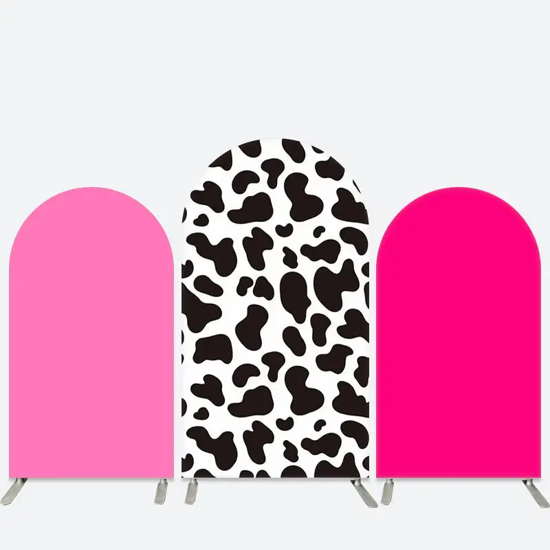 Aperturee Pink And Cow Color Birthday Party Arch Backdrop Kit | Diy Arch Backdrop Cover | Chiara Wall Backdrop Diy | Diy Roun...