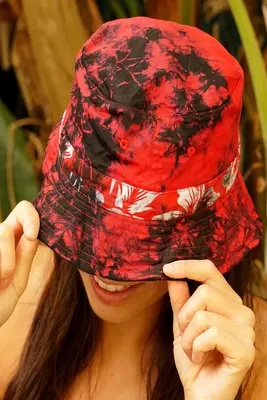 Luna Bucket Hat // Lava Tie Dye | Size: O/S