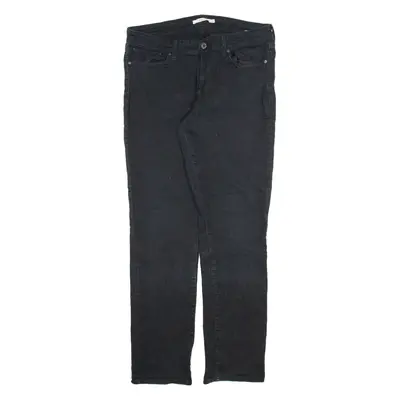 LEVI'S 712 Womens Jeans Black Slim Straight W32 L32