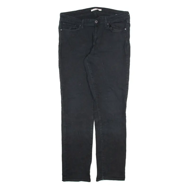 LEVI'S 712 Womens Jeans Black Slim Straight W32 L32