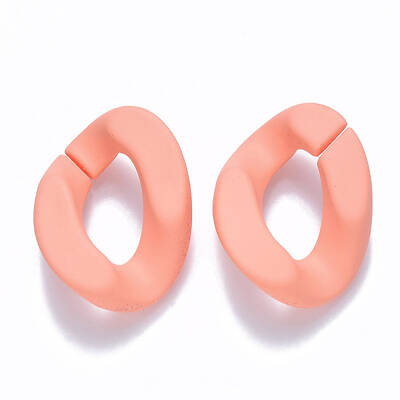 Opaque Spray Painted Acrylic Linking Rings