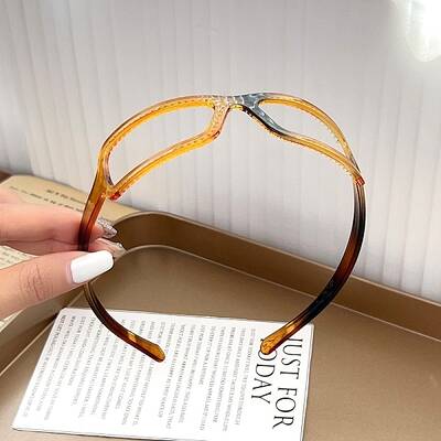 Glasses Frame Shape Plastic Hair Bands for Women
