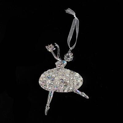 Christmas Transparent Acrylic Ballet Big Pendant Decorations