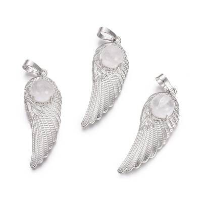 Natural Quartz Crystal Pendants