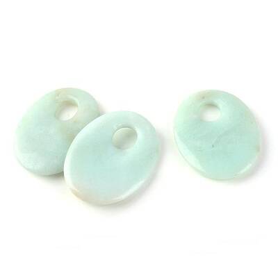 Natural Flower Amazonite Pendants