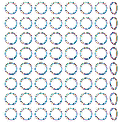 80Pcs 304 Stainless Steel Open Jump Rings