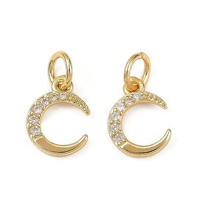 Brass Micro Pave Cubic Zirconia Pendants