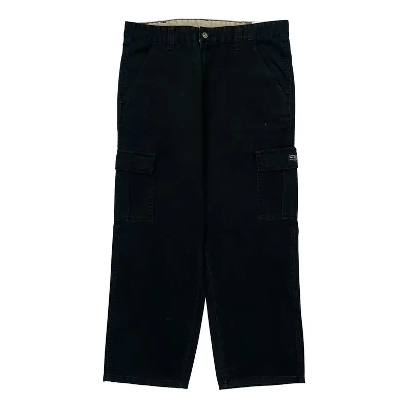 Wrangler Cargo Trousers - 34? Waist Black Cotton
