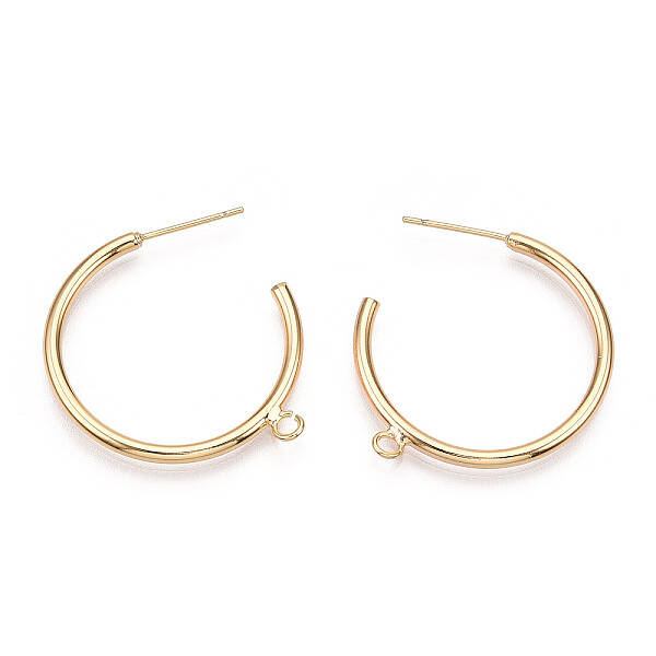 Brass Stud Earring Findings