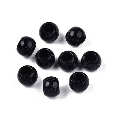Synthetic Blue Goldstone Beads