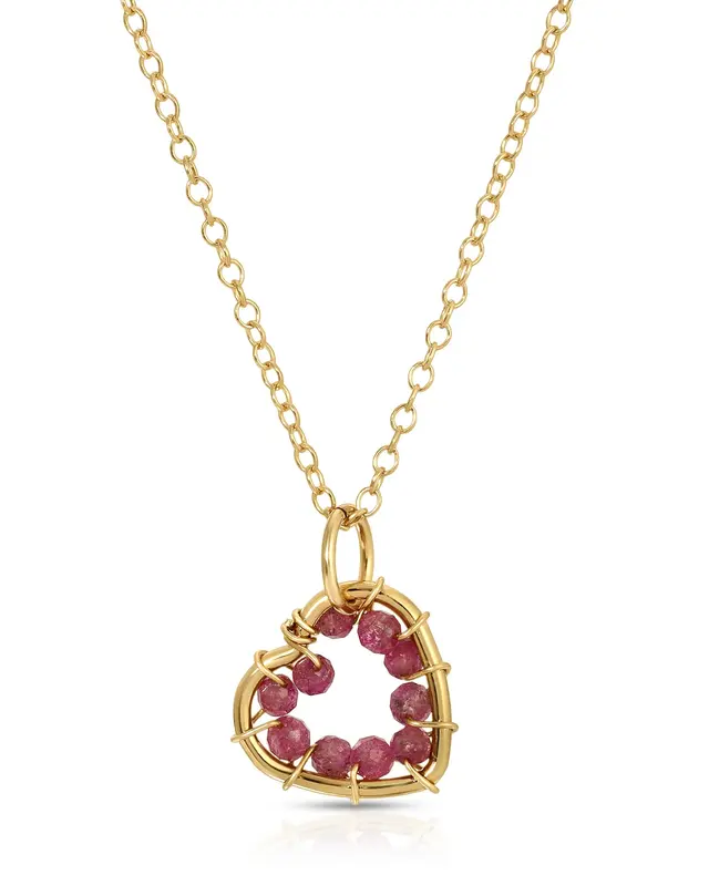 Bardot Ruby Necklace | Metal Color: Gold