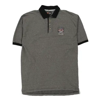 Orlando Nascar Cafe Nascar Polo Shirt - 2XL Black & White Cotton
