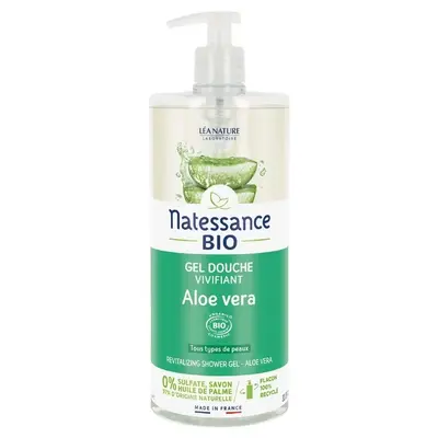 Natessance - Toning Shower Gel - ORGANIC Aloe Vera 1L