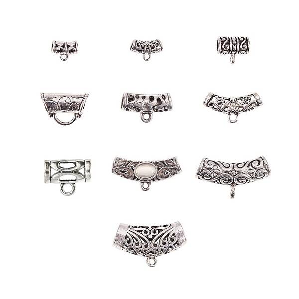 Tibetan Style Alloy Tube Bails