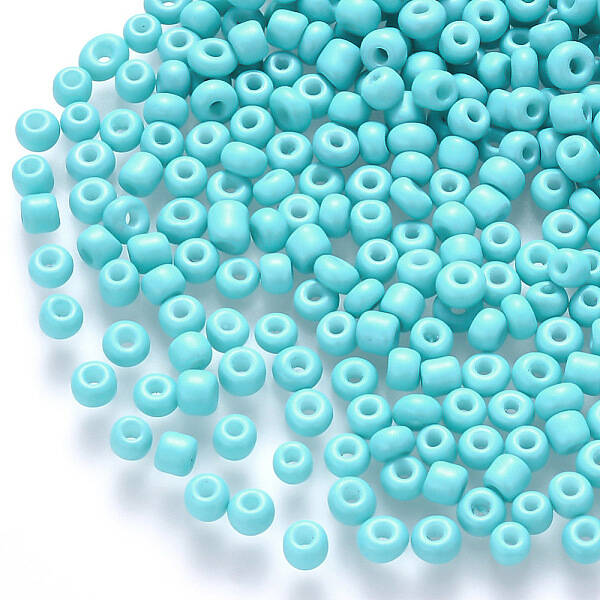 6/0 Baking Paint Glass Round Seed Beads