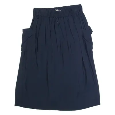 WHISTLES Womens Straight Skirt Blue Midi S