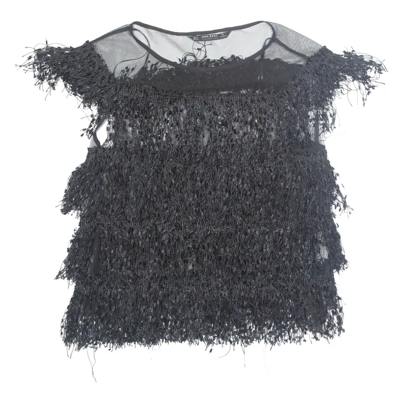 ZARA Womens Top Black S