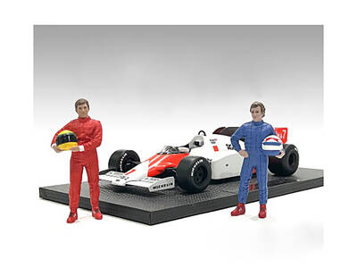 Racing Legends 80's Figures A and B Set of 2 for 1/18 Scale Models by American Diorama
