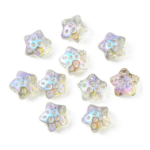 Transparent Electroplate Glass Beads