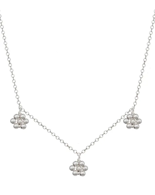 Flora Necklace | Metal Color: Silver