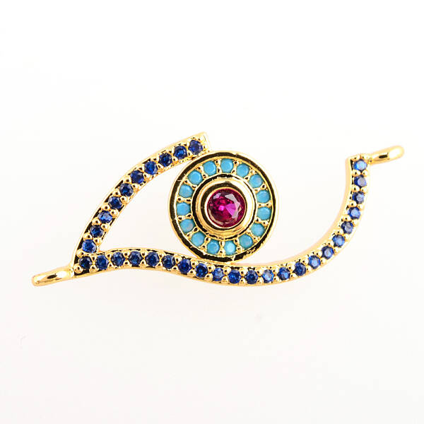 DIY Brass Micro Pave Cubic Zirconia Links