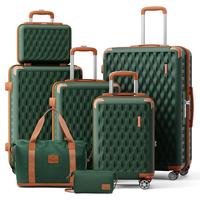 Travel Luggage Set 7 Piece, Sturdy Durable Suitcase with Expandable Duffel Bag and Toiletry Bag, TSA Lock, Smooth Spinner Whe...