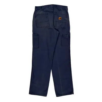 Carhartt Carpenter Trousers - 32? Waist Blue Cotton Blend