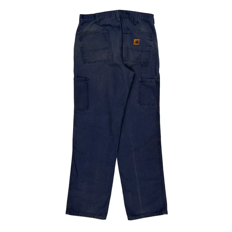 Carhartt Carpenter Trousers - 32? Waist Blue Cotton Blend
