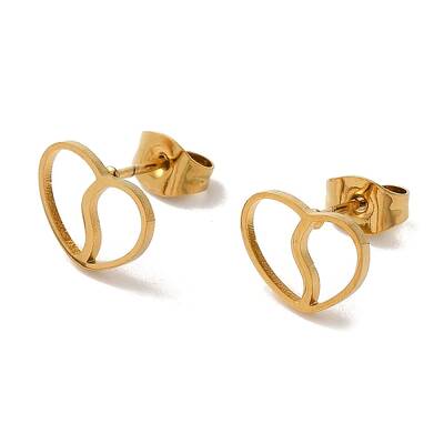 PVD Vacuum Plating 304 Stainless Steel Stud Earrings