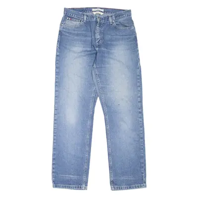 TOMMY HILFIGER Womens Jeans Blue Classic Straight Stone Wash W30 L30