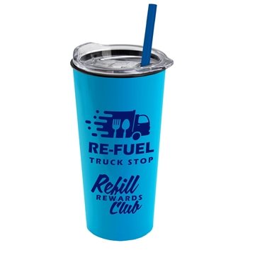 100 Custom The Roadmaster - 18 oz Travel Tumbler with Clear Slide ...