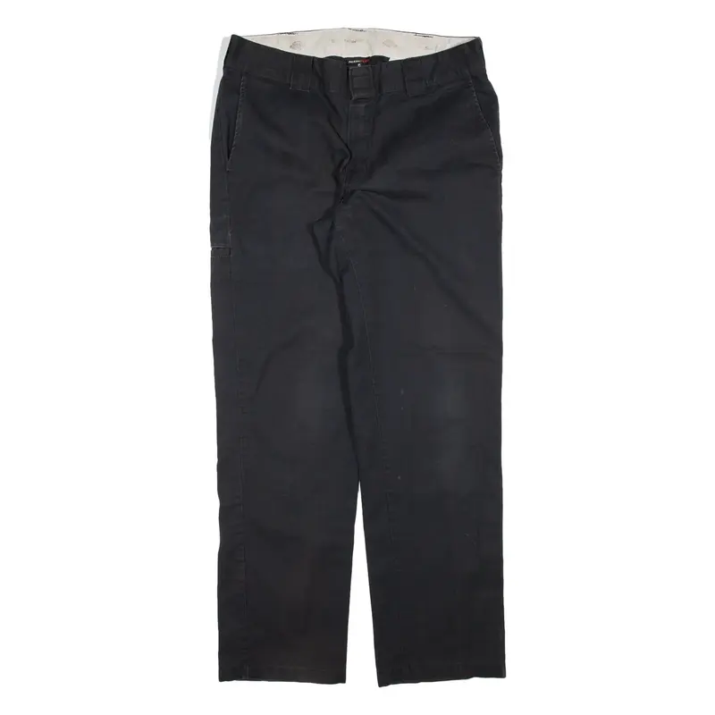 DICKIES Mens Trousers Black Slim Tapered W32 L30