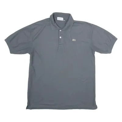 LACOSTE CHEMISE Womens Polo Shirt Grey 90s L