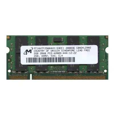 Micron MT16HTF25664HY-53EE1 | 2GB DDR2-533MHz PC2-4200 Non-ECC Unbuffered SODIMM CL4 2Rx8 1.8V 200-Pin Memory Module