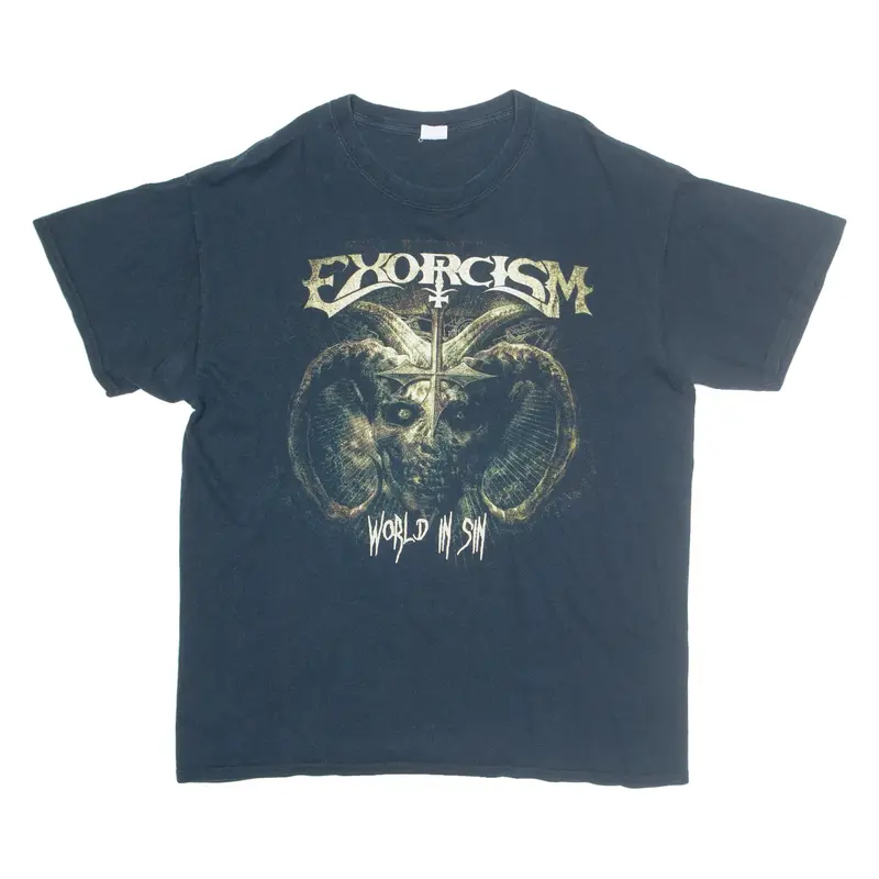 GILDAN Exorcism World In Sin Mens T-Shirt Black M