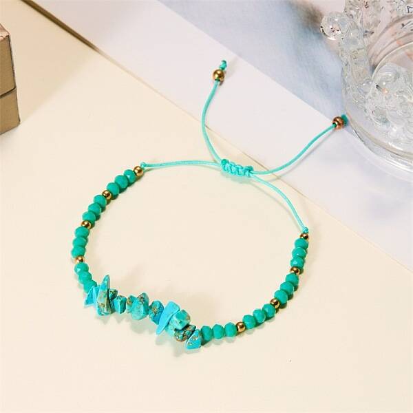 Natural Gemstones Adjustable Bracelets