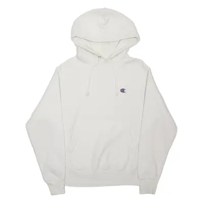 CHAMPION REVERSE WEAVE Mens White Hoodie S