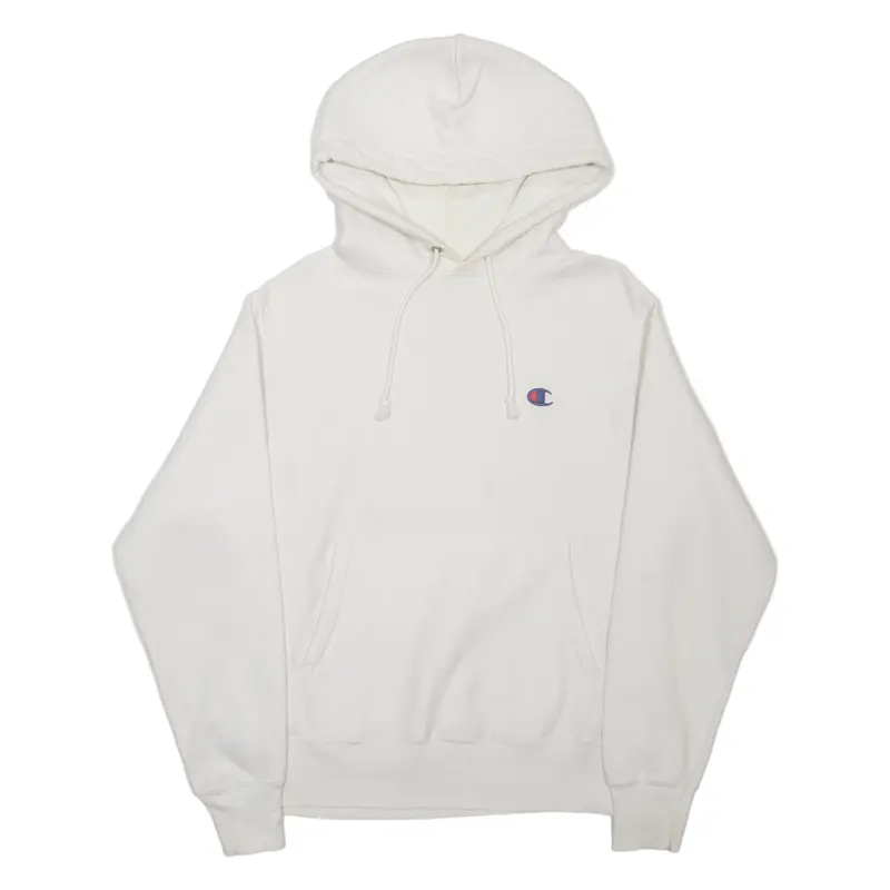 CHAMPION REVERSE WEAVE Mens White Hoodie S